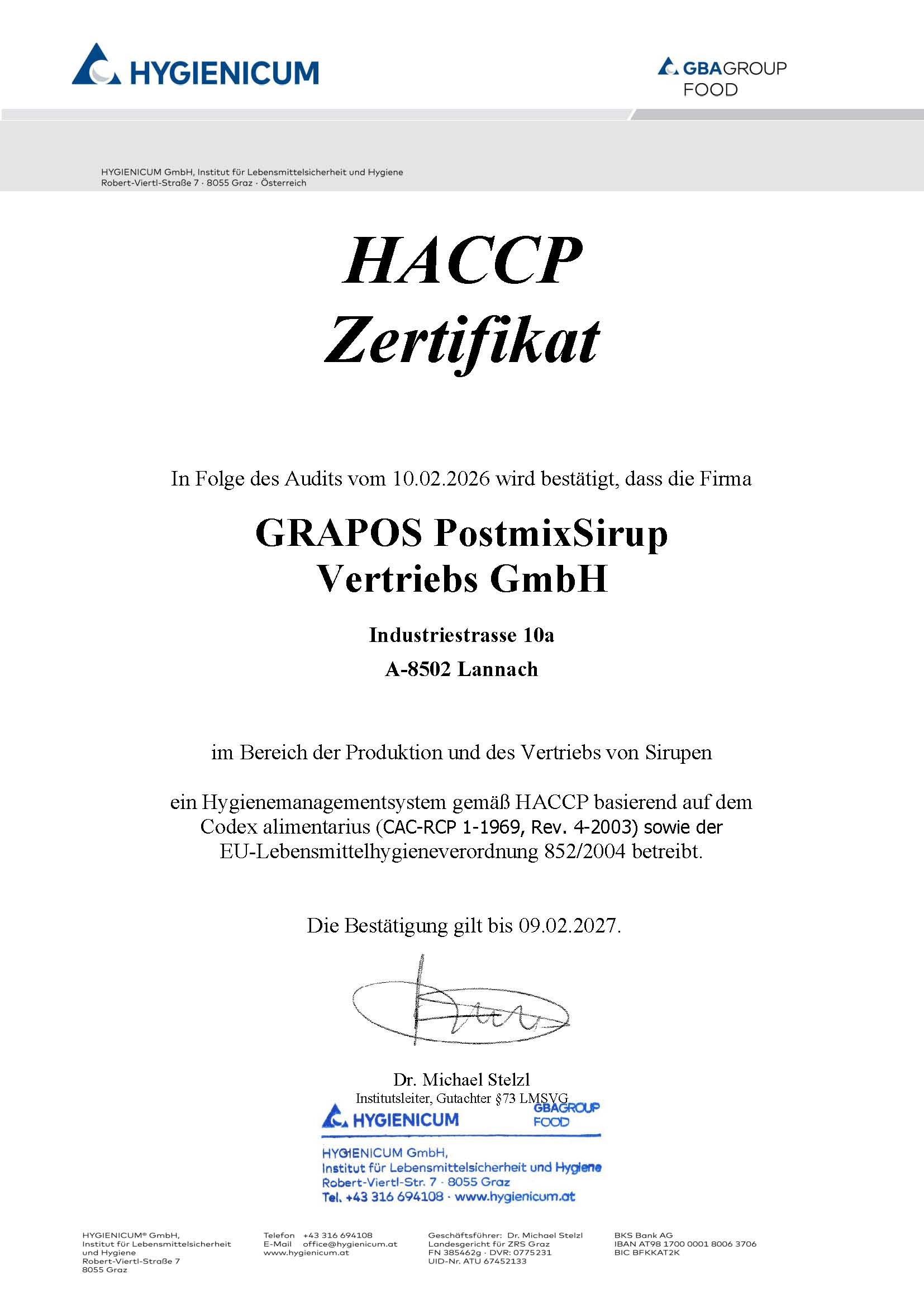 HACCP_Vertrieb