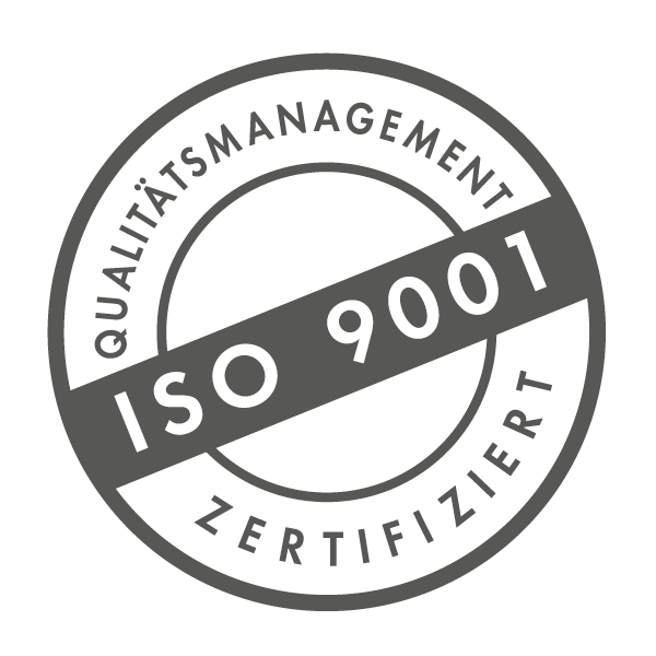 Logo ISO 9001 Qualitaetsmanagement zertifiziert