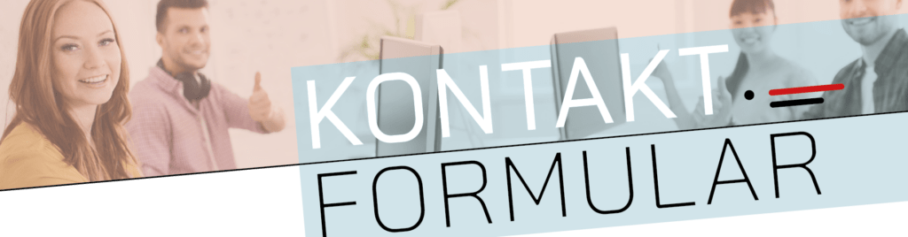 Banner mit Link zum Kontaktformular